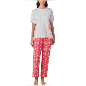Women Pajama Set Winnie The Pooh New